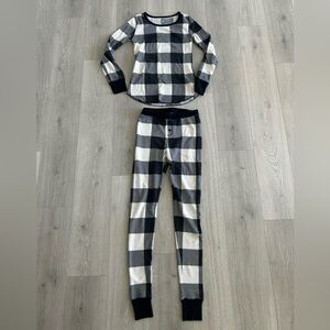 Old Navy Black & White Buffalo Check Women's Pajama Set